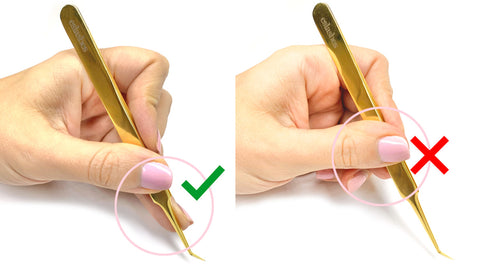 How to Hold a Lash Tweezer Grip