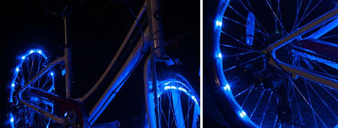 Stay visible while riding your bike at night