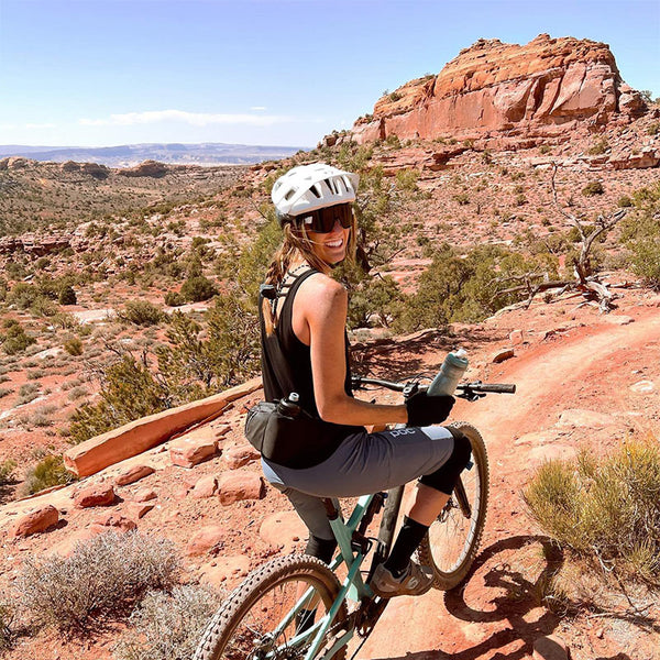 Mountain biking in hot weather