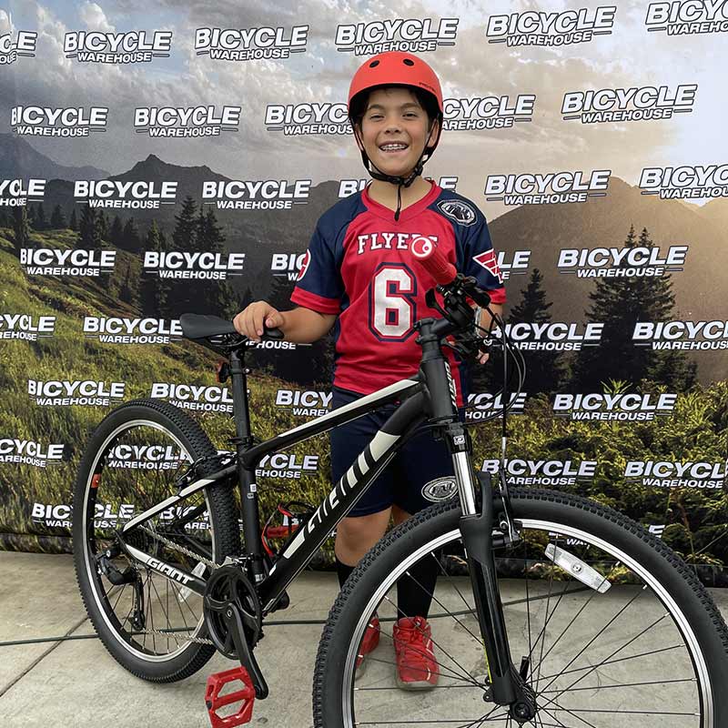 Henry and his new Giant ATX Mountain Bike 