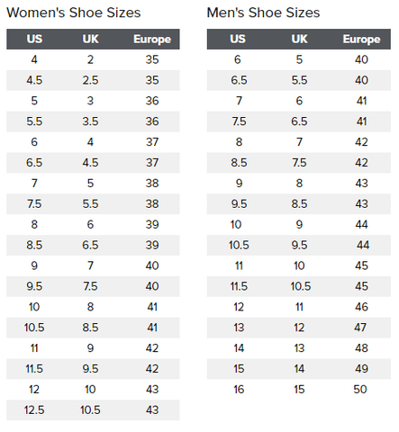 41 european shoe size to us mens