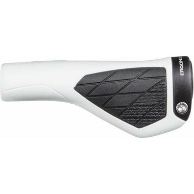 white bicycle handlebar grips