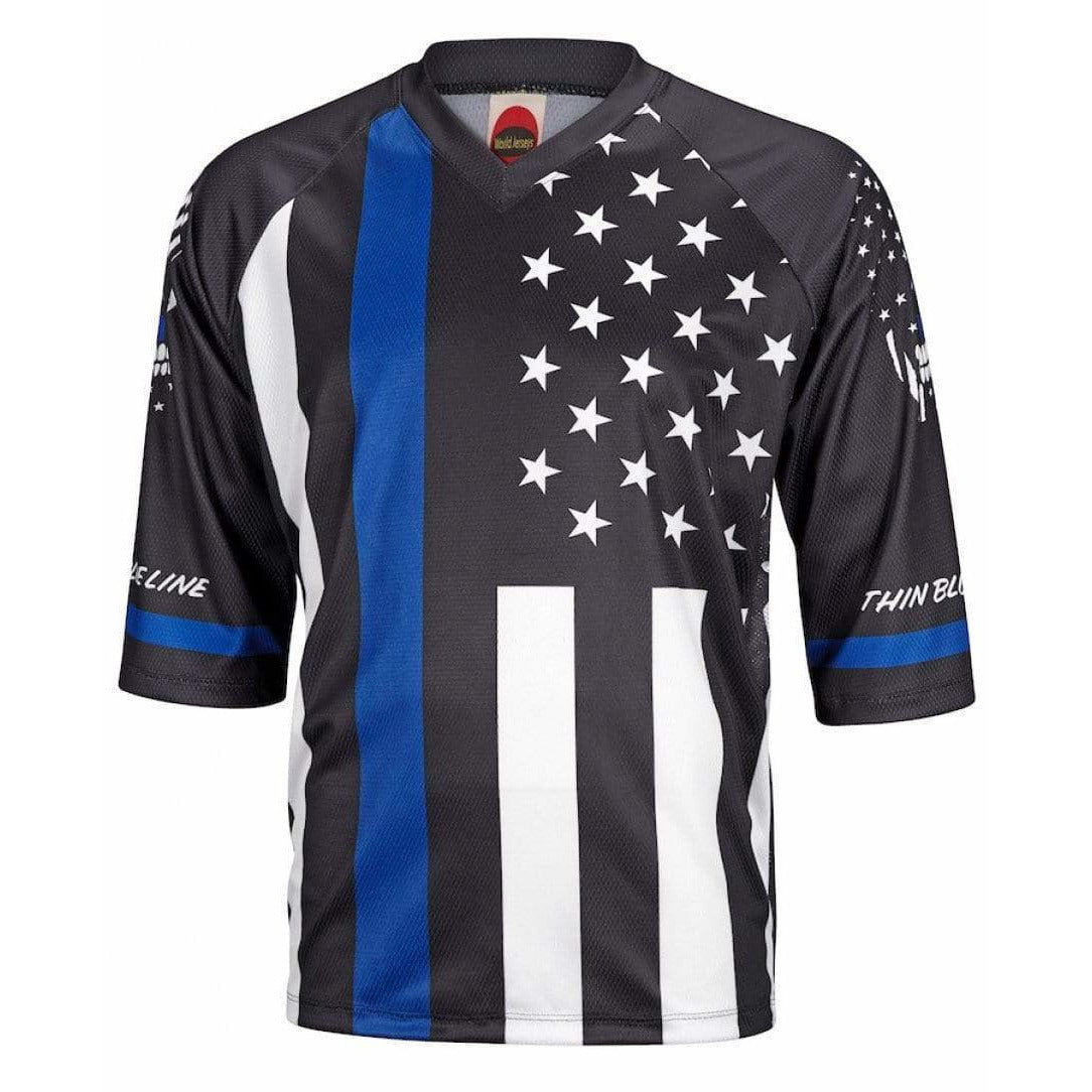 thin blue line cycling jersey