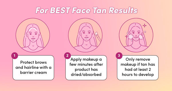 For best Face Tan Results
