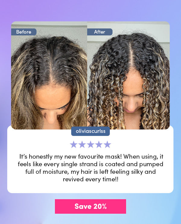 Image of women's scalp before and after using Coco & Eve Pro Youth Haircare . Shop now