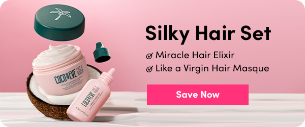 Components of Coco & Eve Silky Hair Set. Save Now