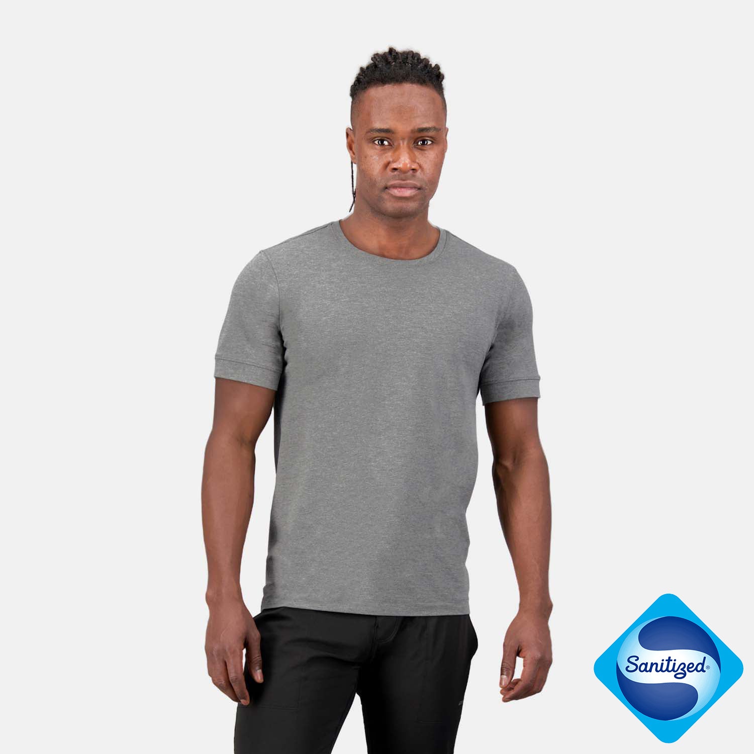 Artefit regular fit basic t-shirt grijs heren