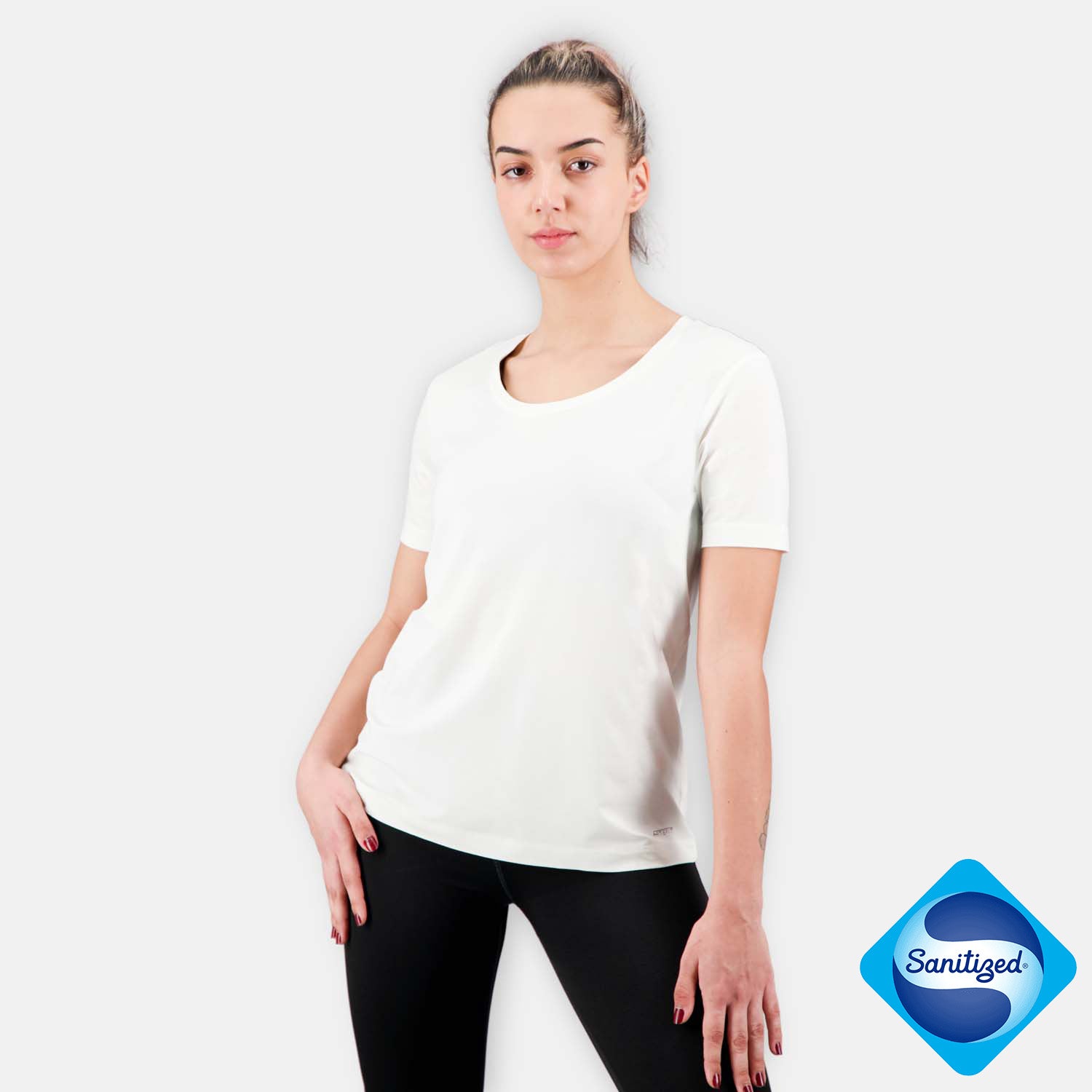 Artefit T-Shirt vrouwen - Shirt voor Vrouwen - Regular Fit - White - XL