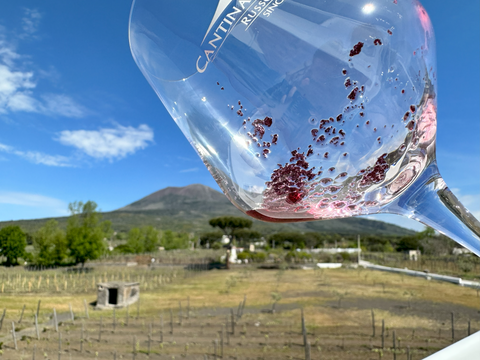 Sediment in wine