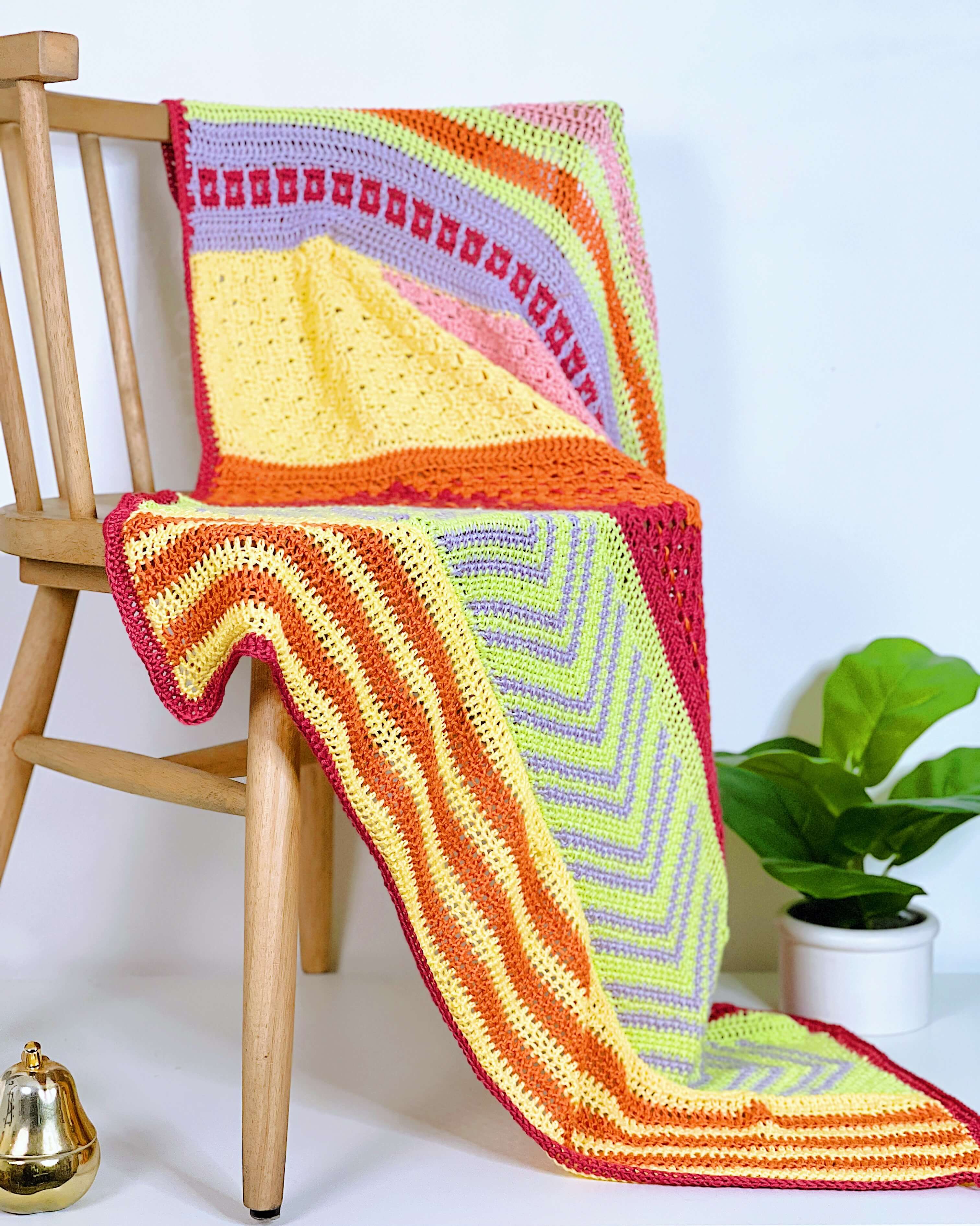 Image of Crochet Kit - Summer Sherbet Sundae Throw