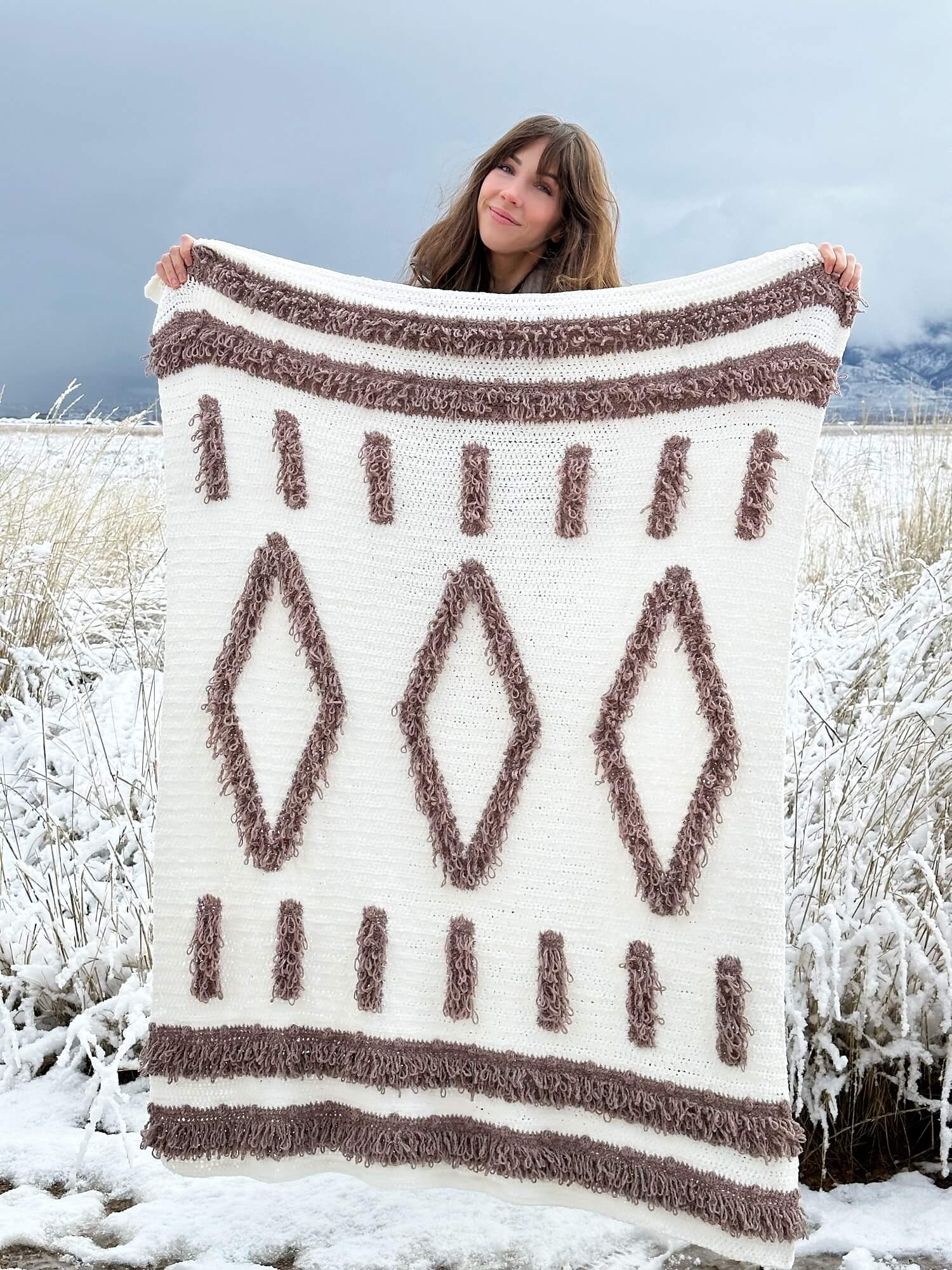 Image of Crochet Kit - Arctic Jewel Throw