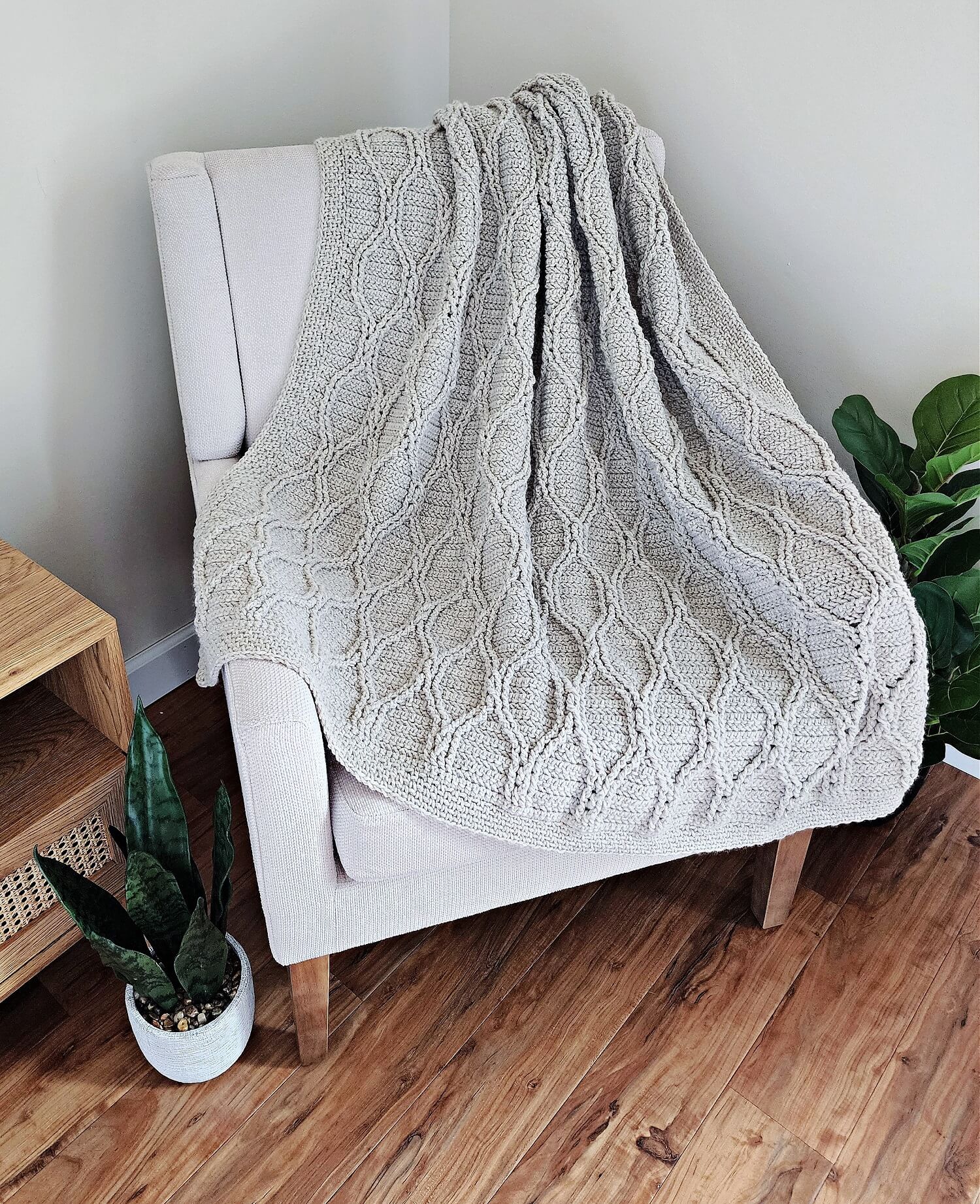 Image of Crochet Kit - Marseille Cabled Blanket