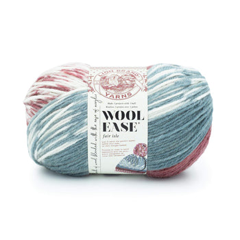 (3-pack) Lion Brand Yarn 620-096 Wool Ease Yarn, Linen - Off-White