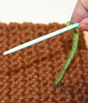 How to French Knot Step 1