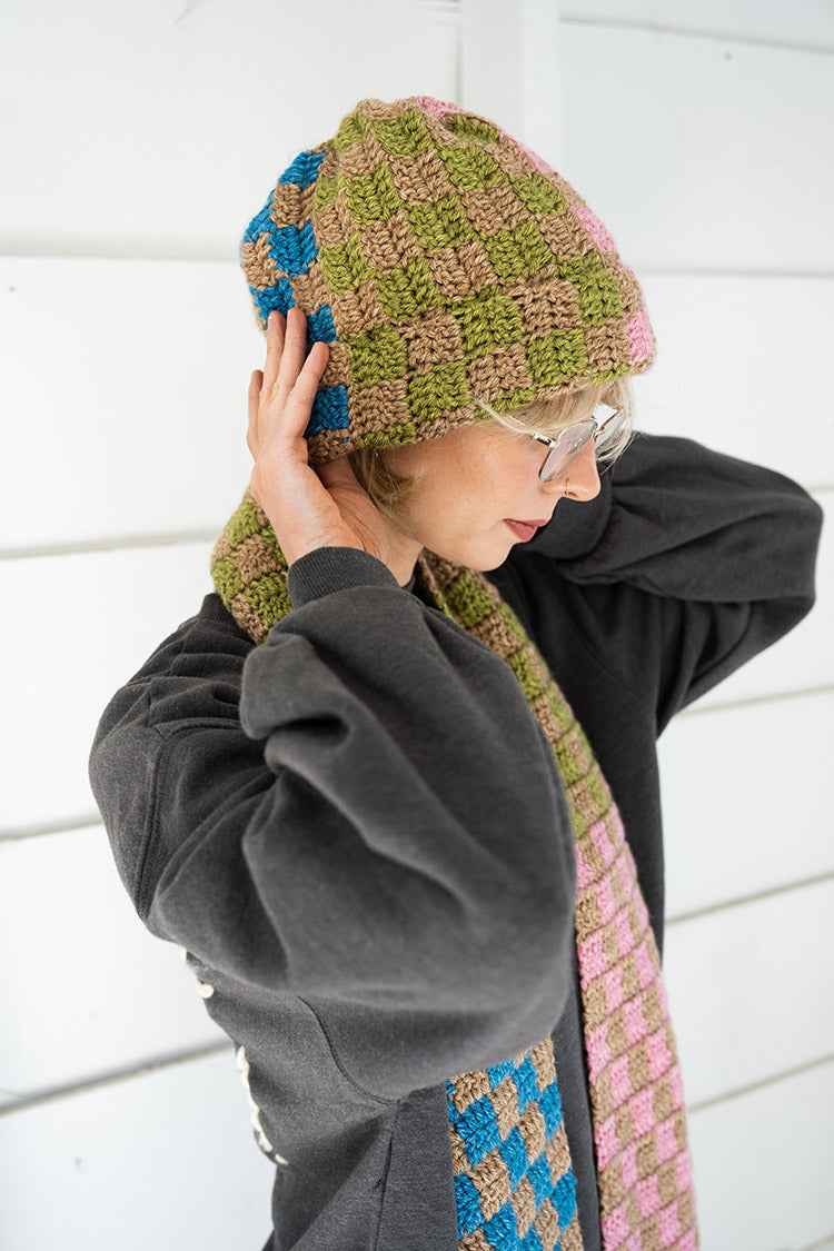 Image of Checkmate Hat (Crochet)