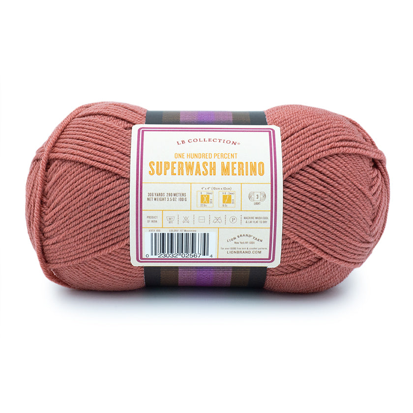 skein of Lion Brand Superwash Merino Yarn