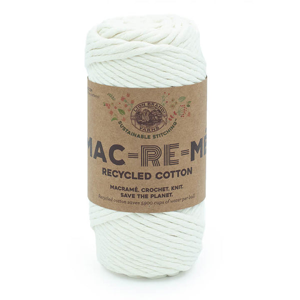 Lion Brand 100% Organic Cotton Yarn Cypress #004 1.75 oz 180 yds Peru.  Tan/Gray