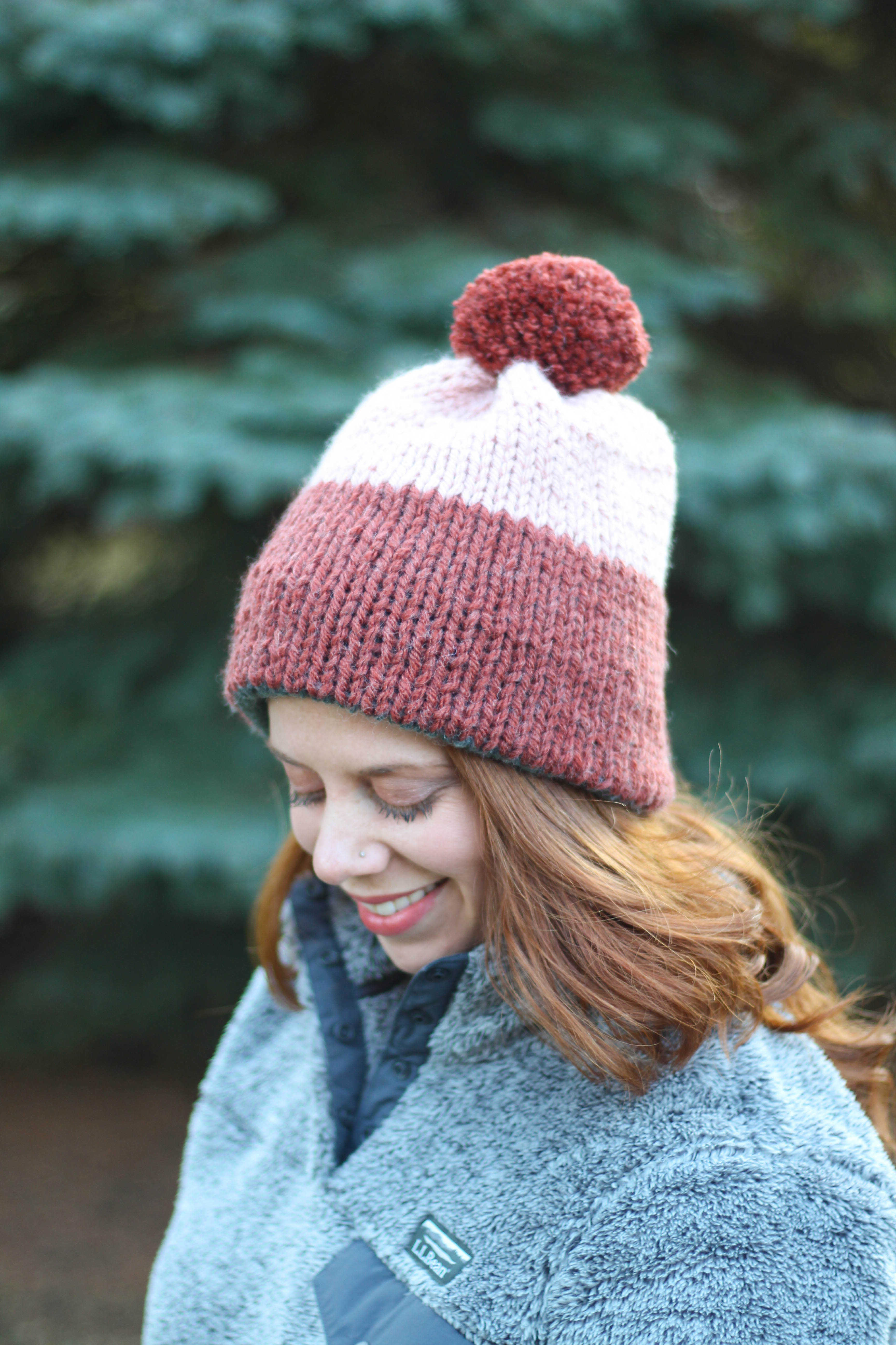Knit Kit - Double Dipped Beanie – Lion Brand Yarn