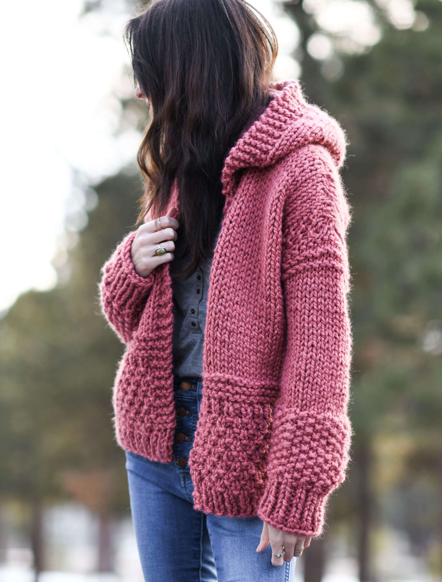 Knit Kit - Tierra Stitchy Knit Hoodie – Lion Brand Yarn