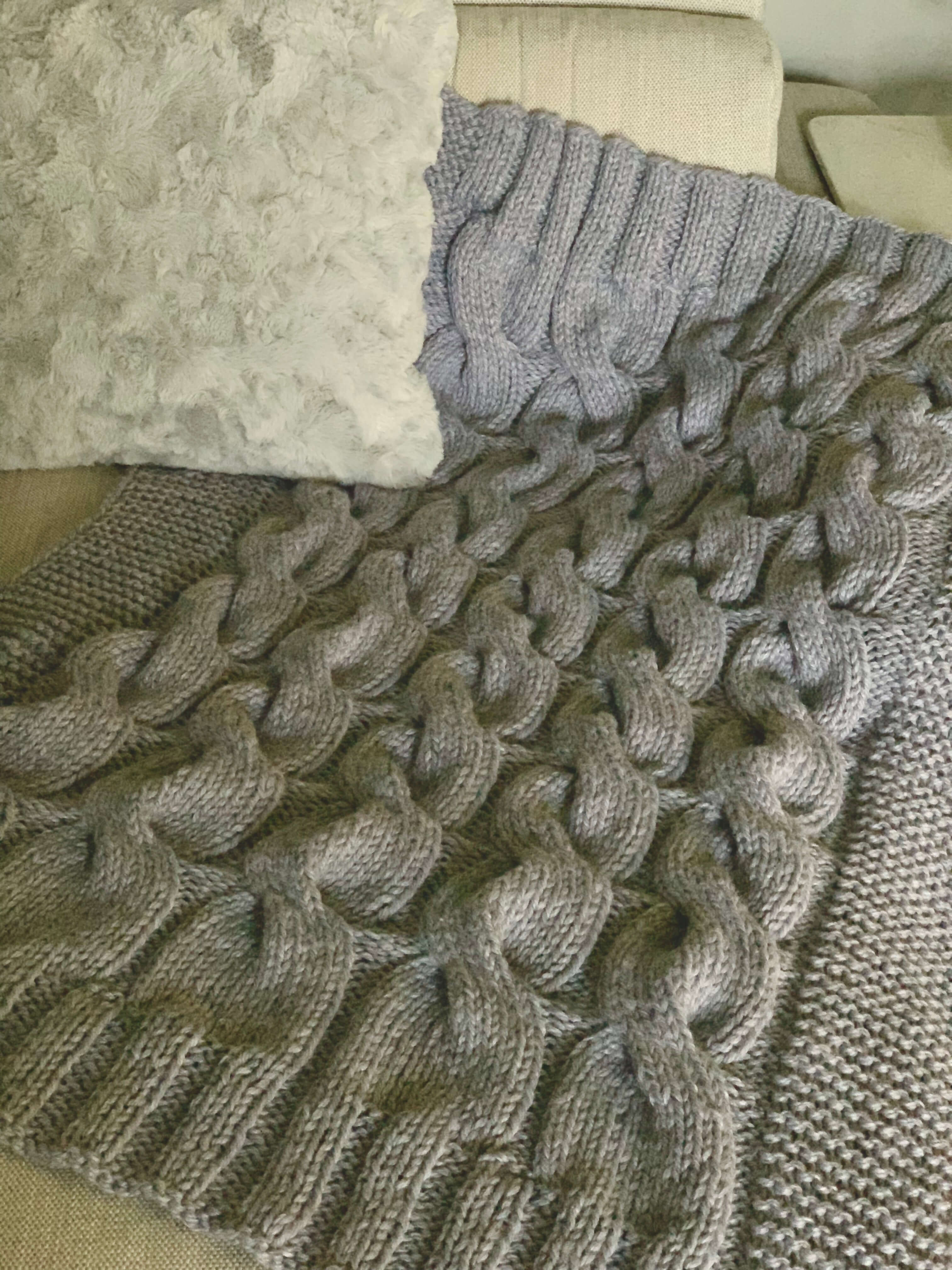 Image of Knit Kit - Cable Throw