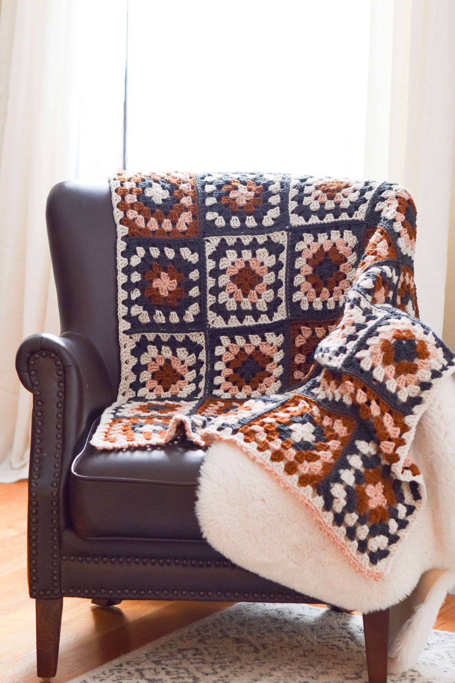 Image of Crochet Kit - Nora Granny Square Throw