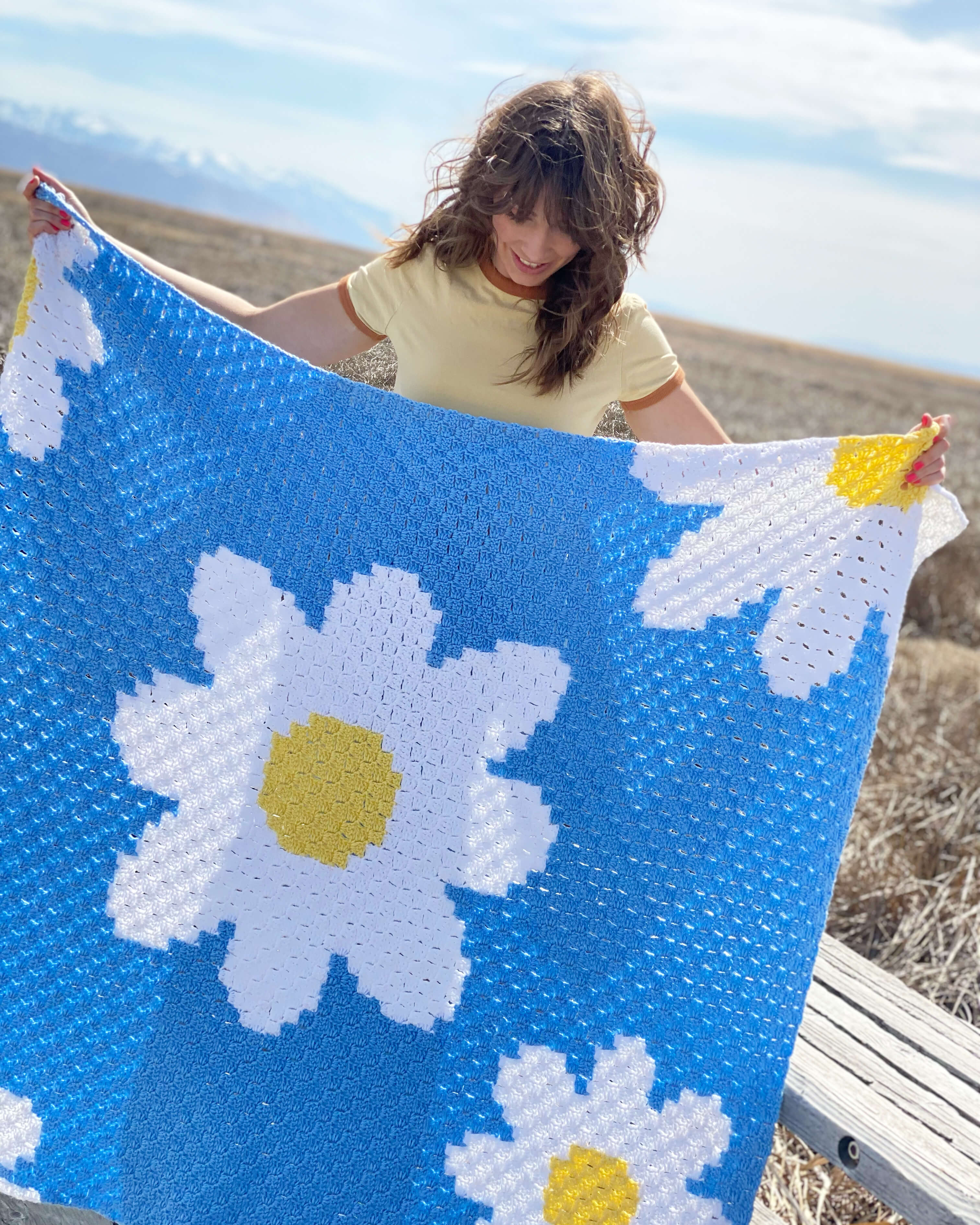 Image of Crochet Kit - Daisy Day Throw