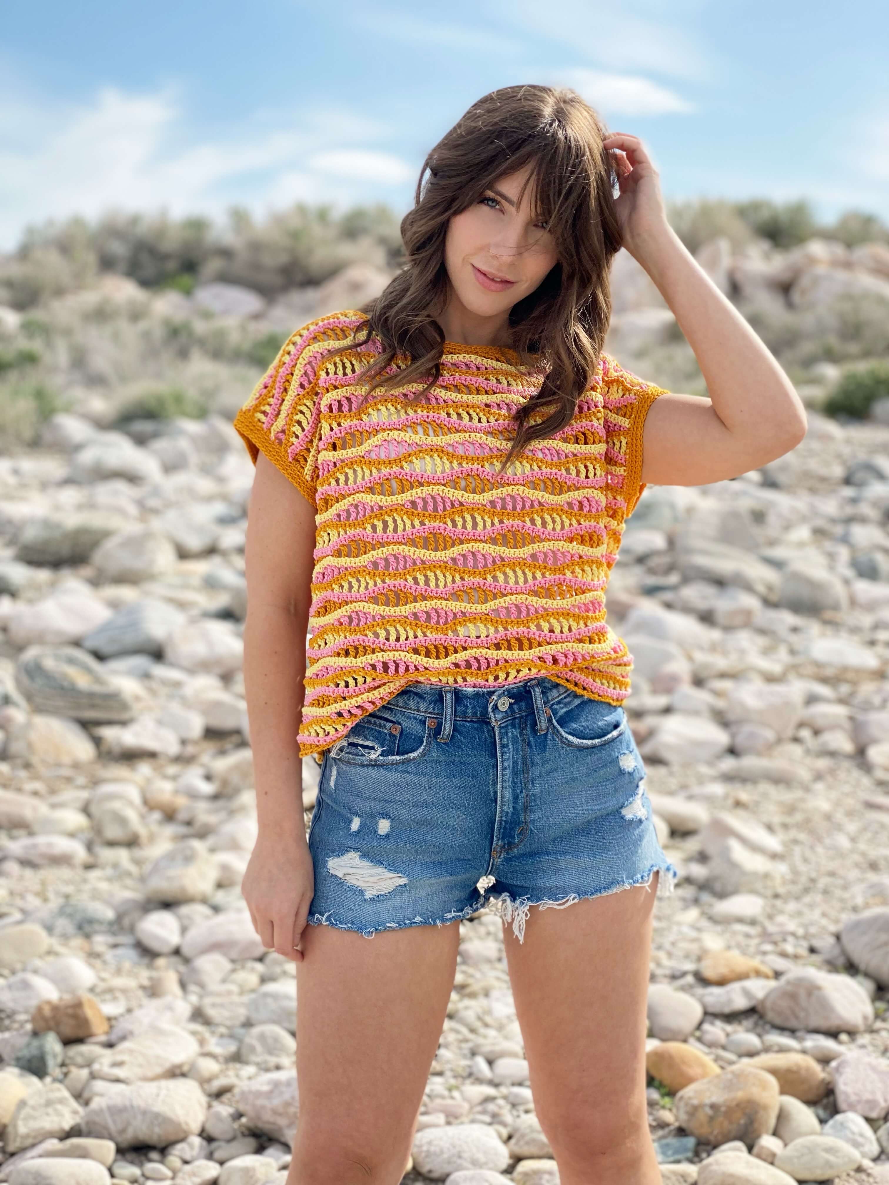 Image of Crochet Kit - Electric Sun Tee