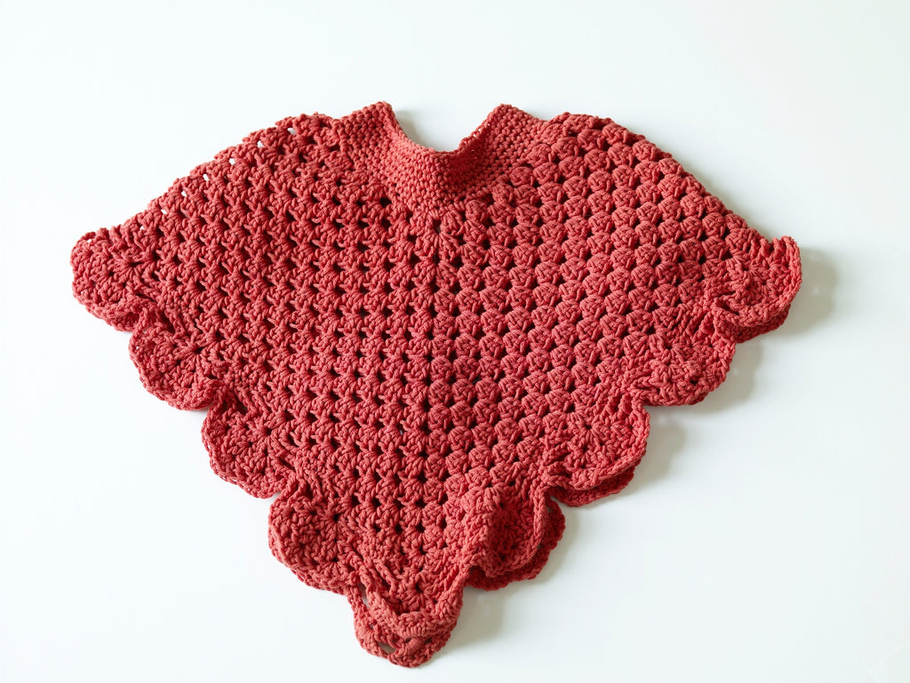 Child Coming Home Poncho Pattern Lion Brand Yarn