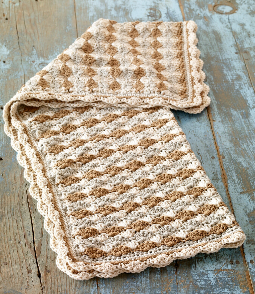 Crochet Shell Stitch Baby Blanket Pattern Crochet Lion Brand Yarn