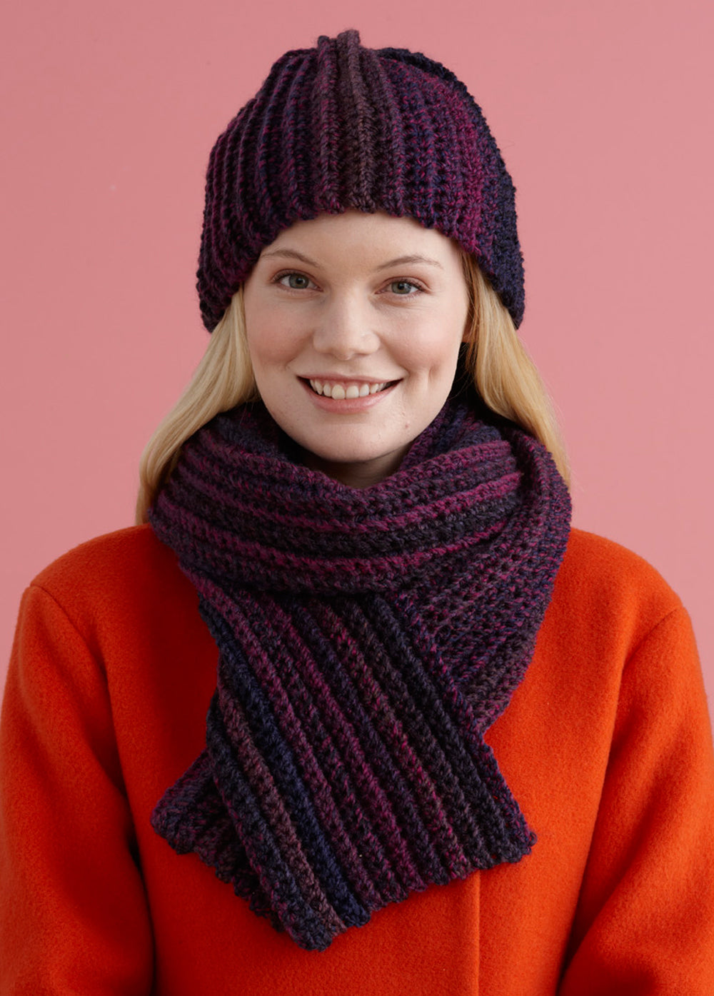 Easy Peasy Hat And Scarf Set (Crochet) - Version 2 – Lion Brand Yarn