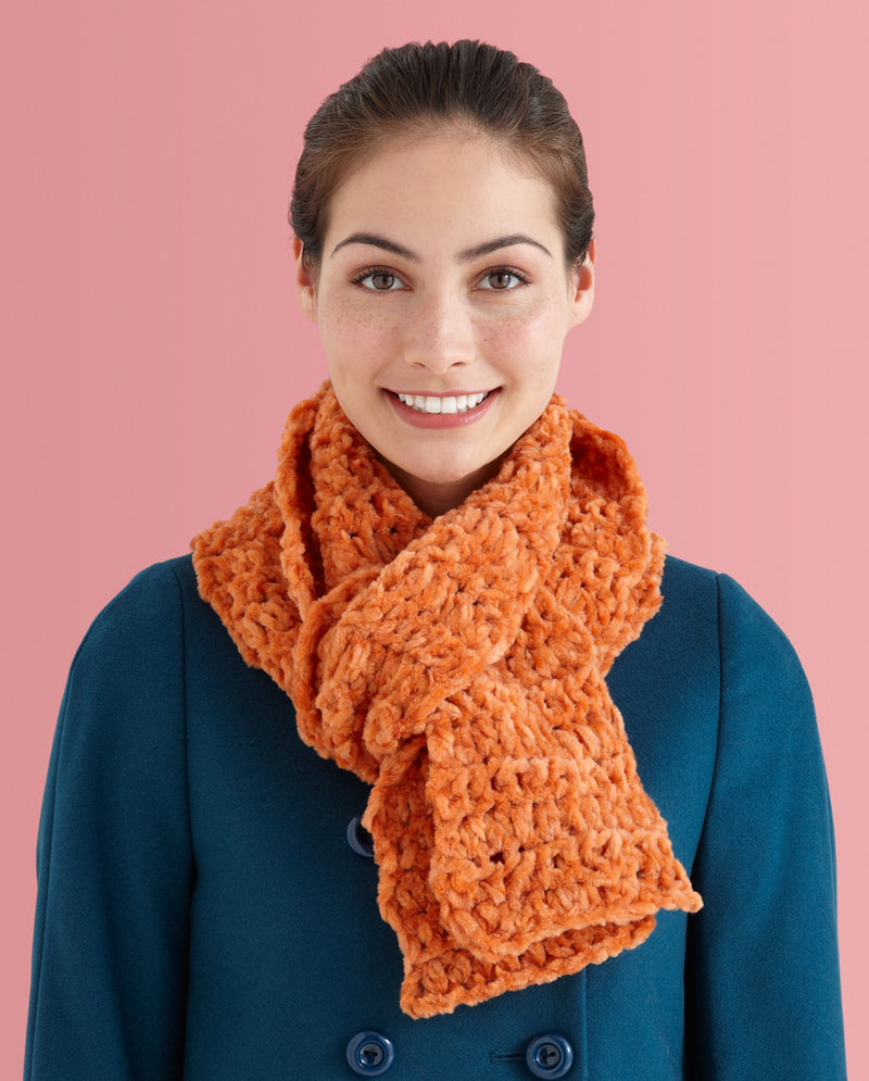 Half Double Crochet Two-Ball Scarf – Lion Brand Yarn