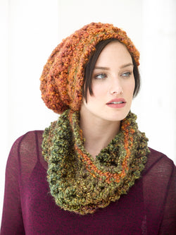 Quick Cushy Hat And Cowl Set Pattern (Crochet) – Lion Brand Yarn