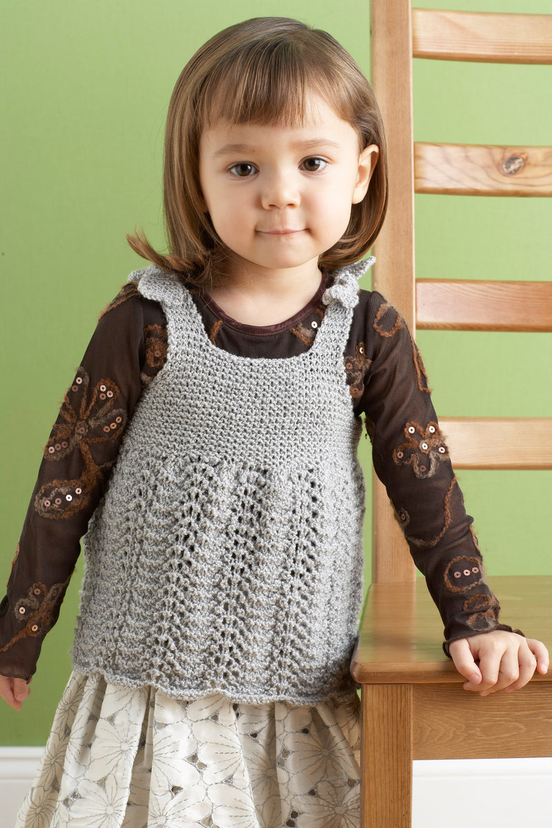 Child's Glamour Dress Pattern (Knit) – Lion Brand Yarn