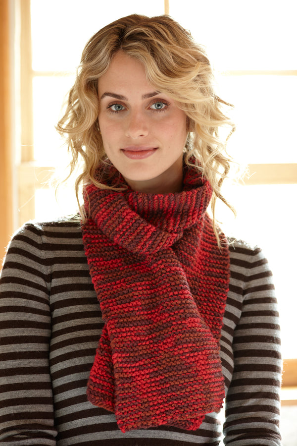 Beginner Knit Fur Scarf in Lion Brand Fun Fur - L0690D, Knitting Patterns