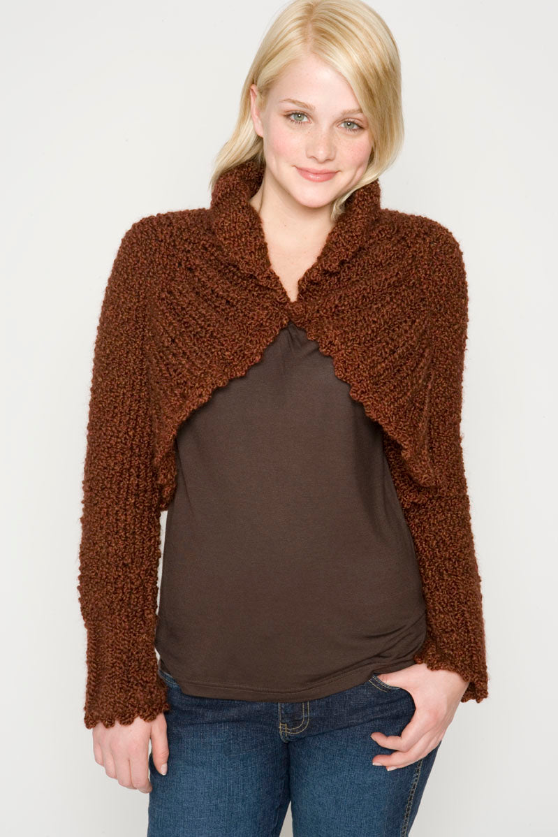 Knit Shrug (Knit) Lion Brand Yarn