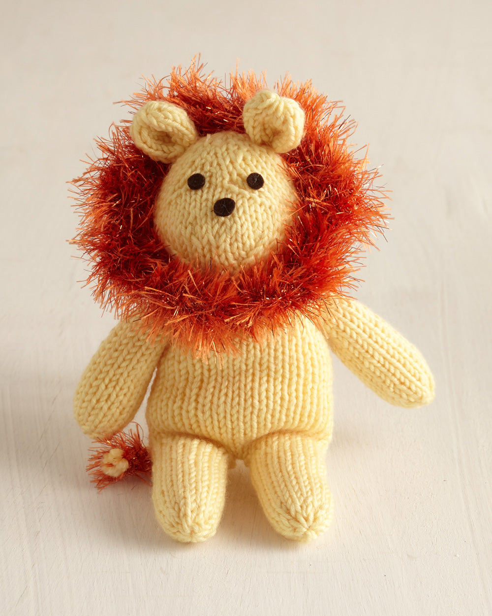 Knitted Lion Pattern Version 1 Lion Brand Yarn