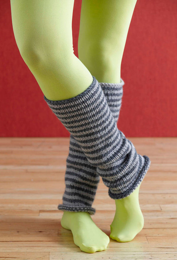Two-tone knit legwarmers, Simons
