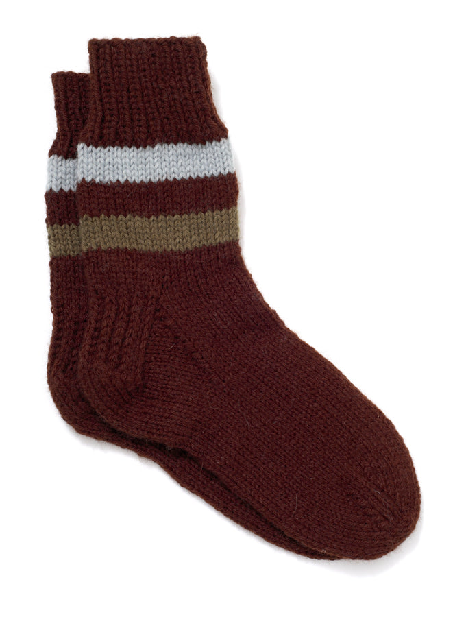 Mens Striped Socks Pattern (Knit) Lion Brand Yarn