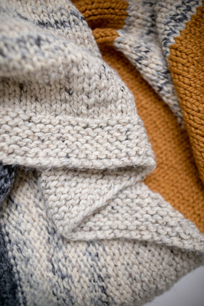 Simple Striped Afghan (Knit) - Version 3 – Lion Brand Yarn