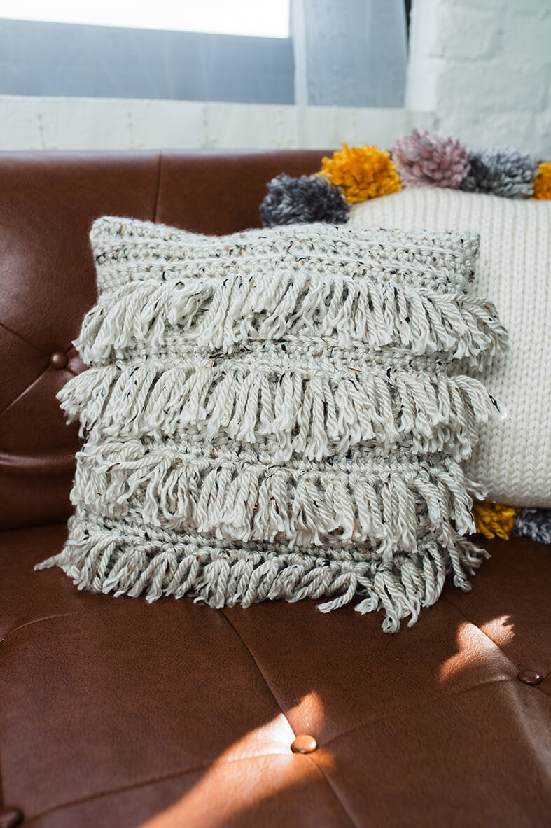 Image of Mancora Fringe Pillow (Crochet)