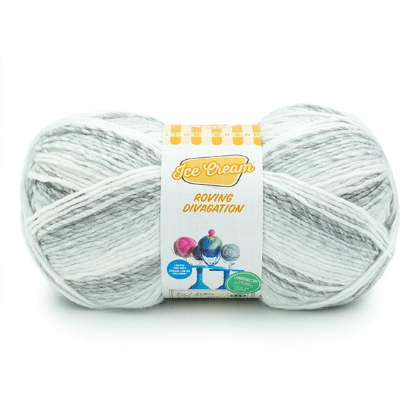 Lion Brand Ice Cream Yarn - Cookies and Cream - Cream Gray Black, 1 ct -  Foods Co.