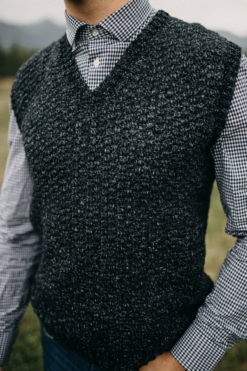 Men's Hooded Vest Crochet Pattern
