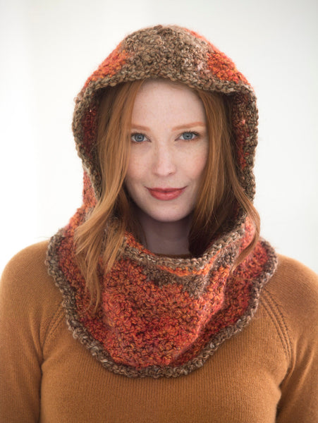 Ripped Hooded Cowl (Crochet) – Lion Brand Yarn