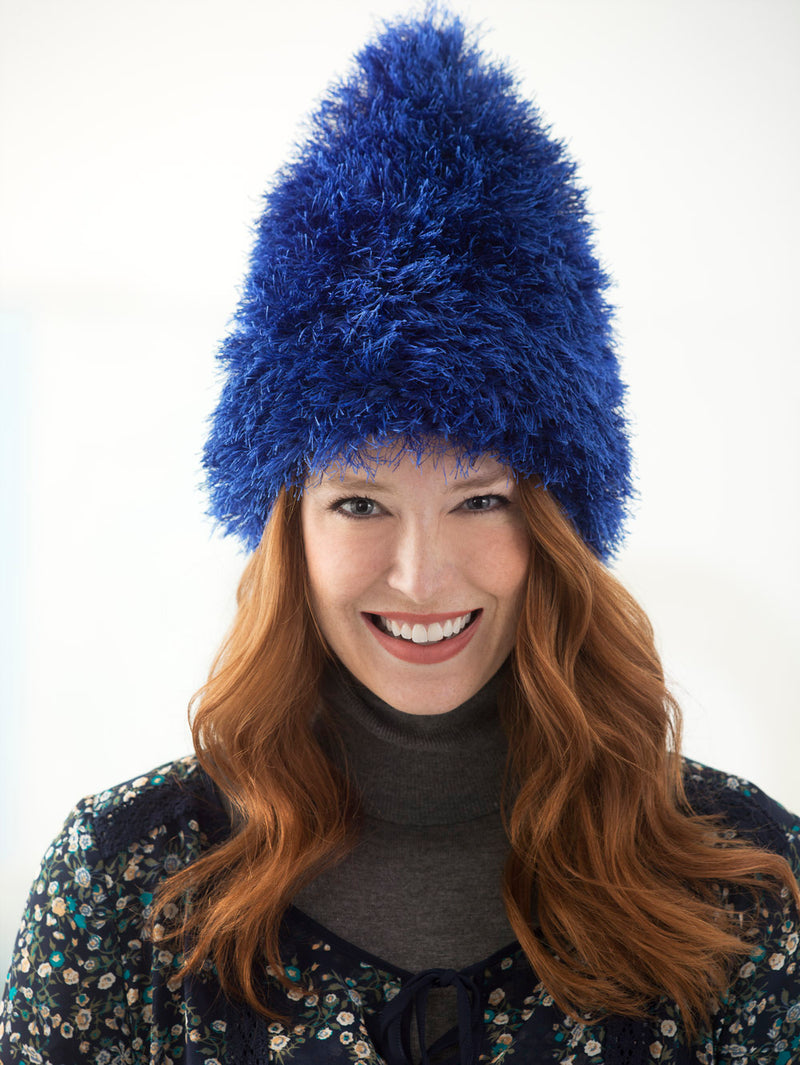 Fun Fur Troll Hat (Knit) - Lion Brand Yarn