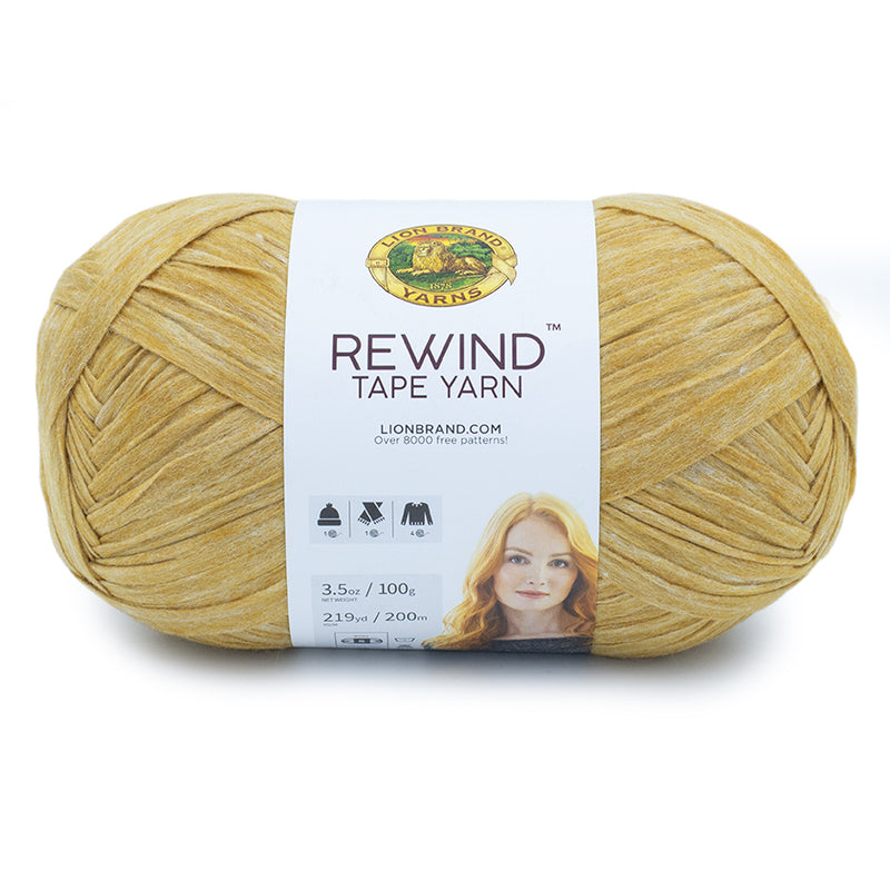 lion brand rewind yarn olive you