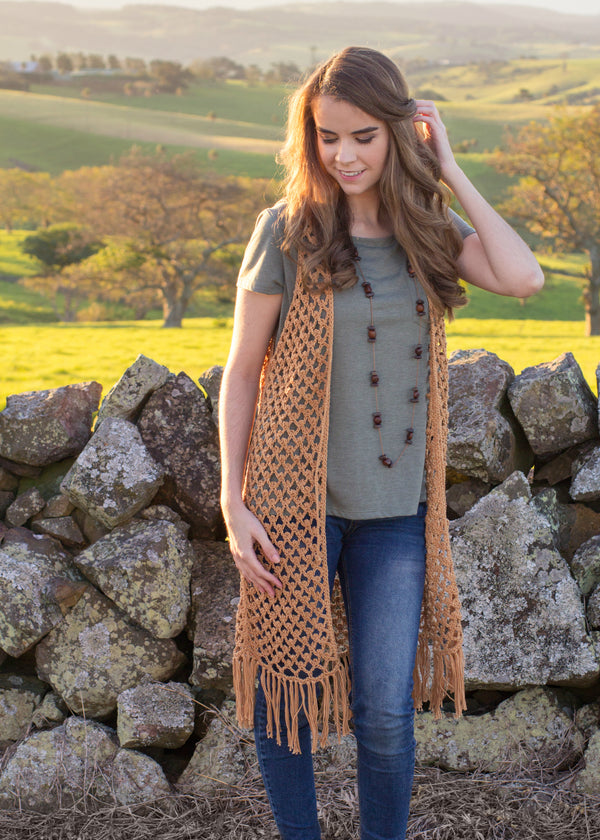 Ladies Crochet Vest #347 by Heirloom – Knit & Yarn