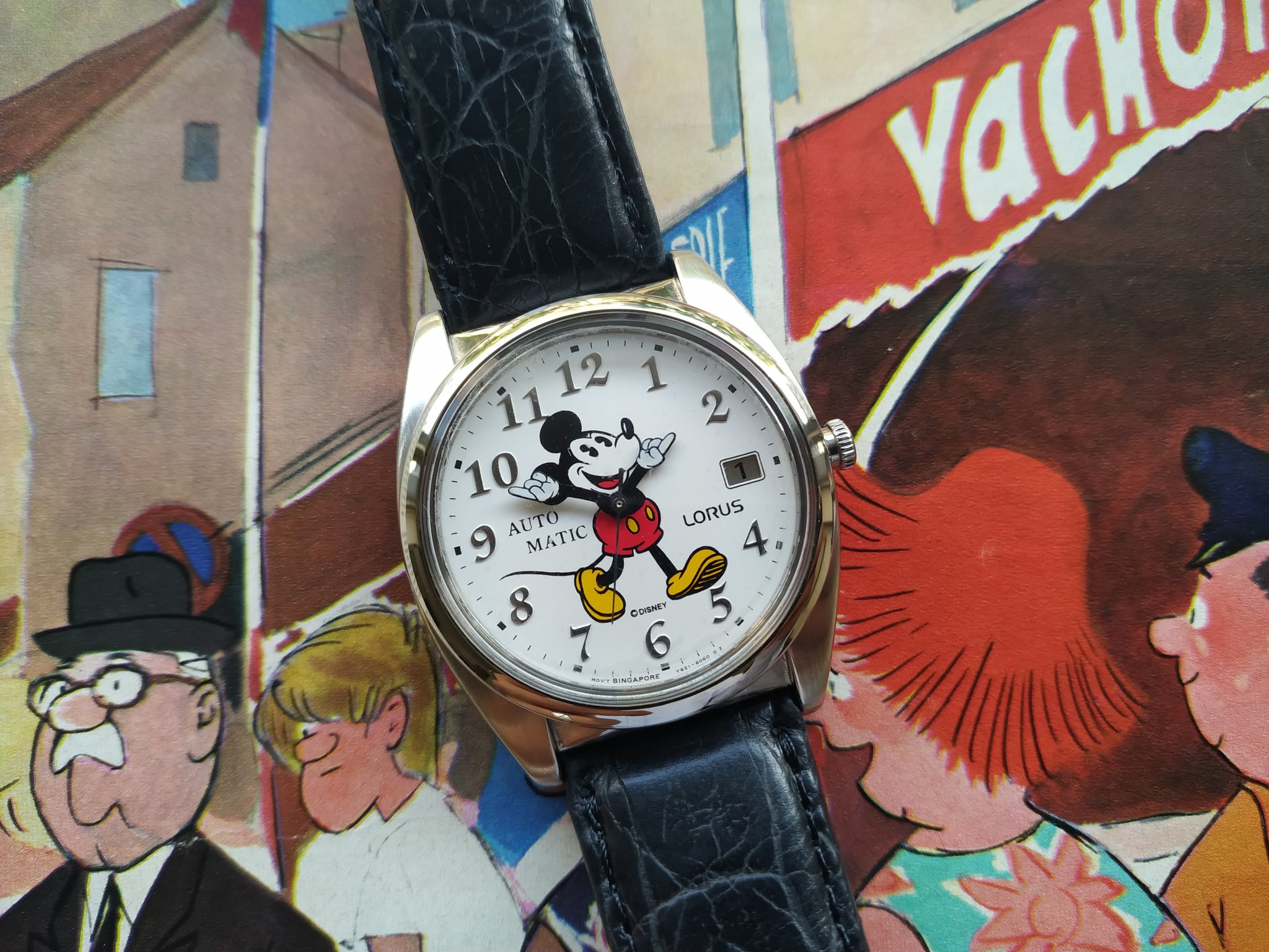 Lorus By Seiko Disney Mickey Mouse Automatic Watch Y621-6050 A1 – tickdong