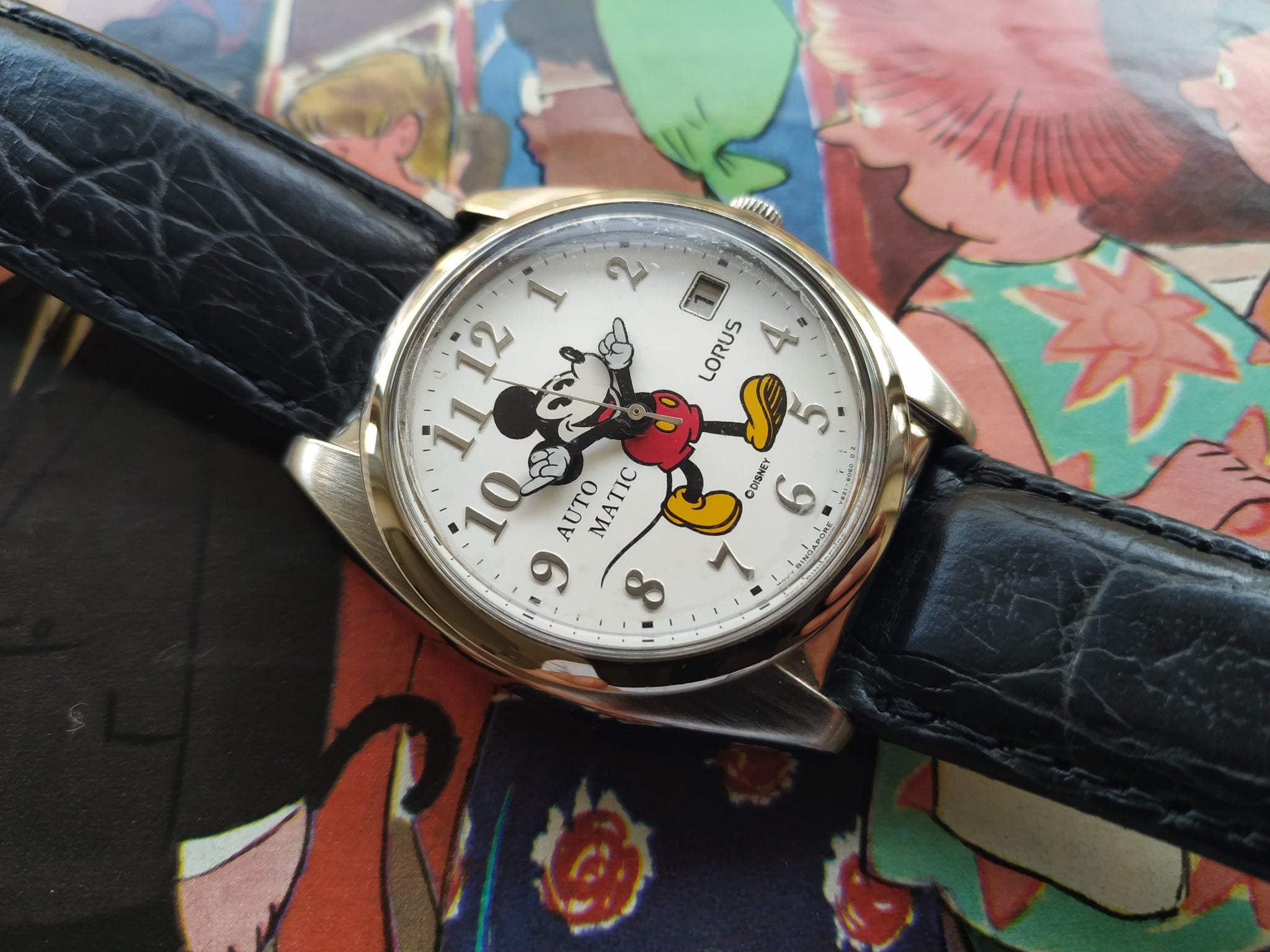 Lorus By Seiko Disney Mickey Mouse Automatic Watch Y621-6050 A1 – tickdong