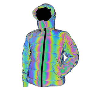 rainbow bubble jacket