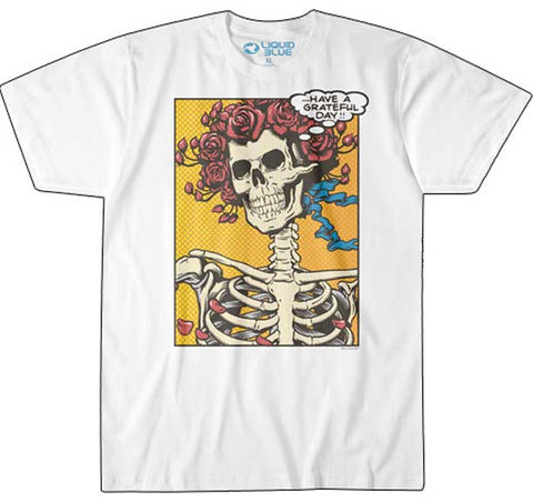 Grateful Dead Blacklight Skeleton Concert Tee 